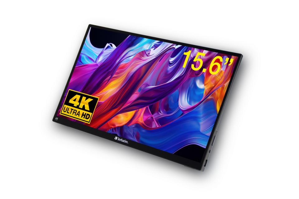 Verbatim Taşınabilir Monitör Dokunmatik  15.6'' 4K Usb-C Metal Kasa-(32238)