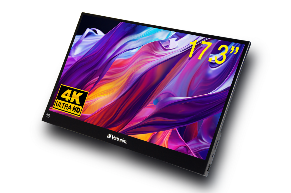 Verbatim Taşınabilir Monitör Dokunmatik  17'3'' 4K Usb-C Metal Kasa-(32239)