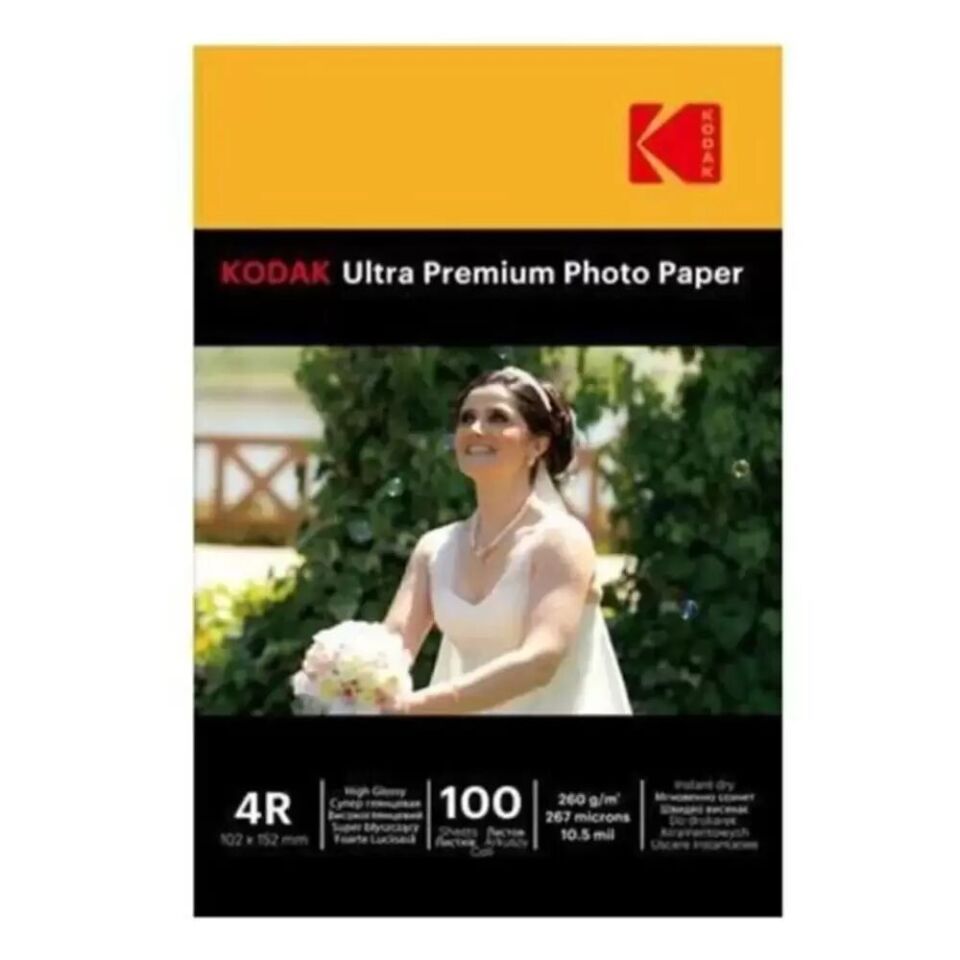 Kodak 260gr 10x15cm Ultra Premium Parlak Inkjet Fotoğraf Kağıdı