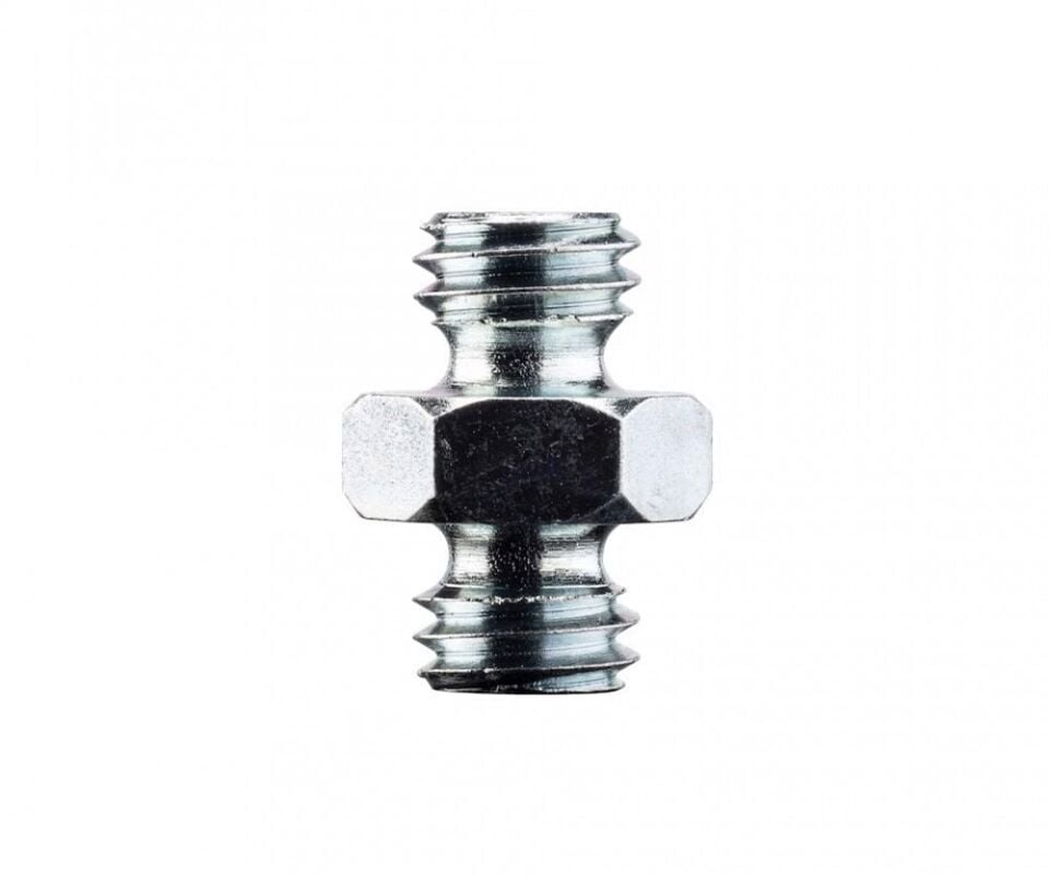 Manfrotto 125 Çift Tarafı Vida Kısa Adaptör -  3/8 ve 3/8