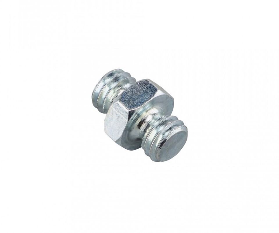 Manfrotto 125 Çift Tarafı Vida Kısa Adaptör -  3/8 ve 3/8