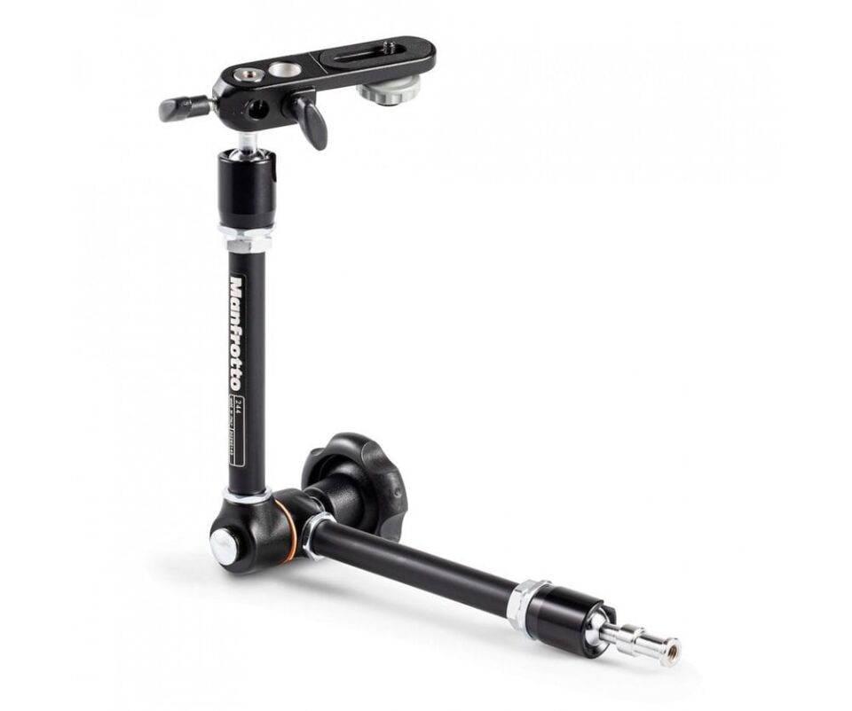 Manfrotto 244 Magic Arm Sıkıştırmalı Kilit Sistemi - Kamera Takılan Parça ile