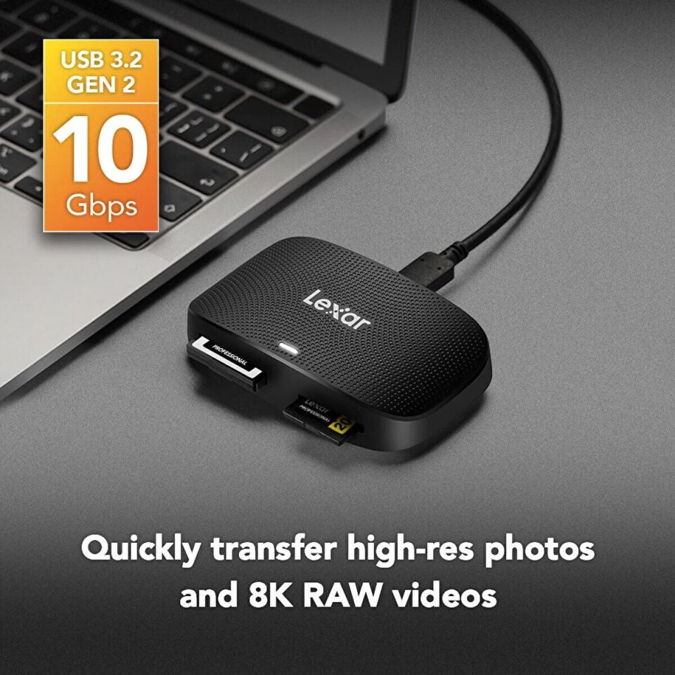 Lexar RW520 CFexpress Type-B/SD USB 3.2 Gen2 Kart Okuyucu