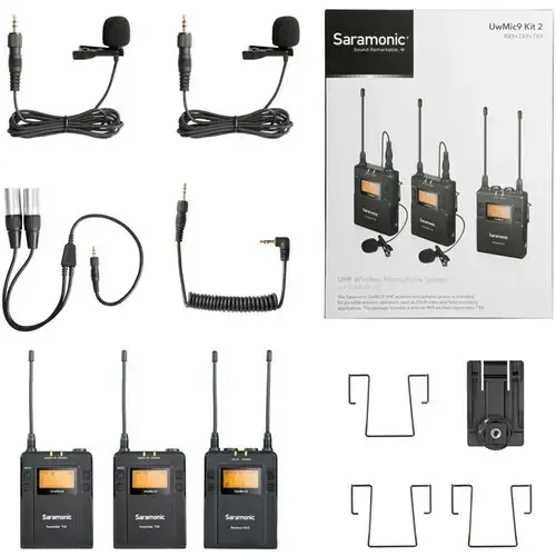 Saramonic UwMic9 (TX9 TX9 RX9) Kablosuz Yaka Mikrofonu