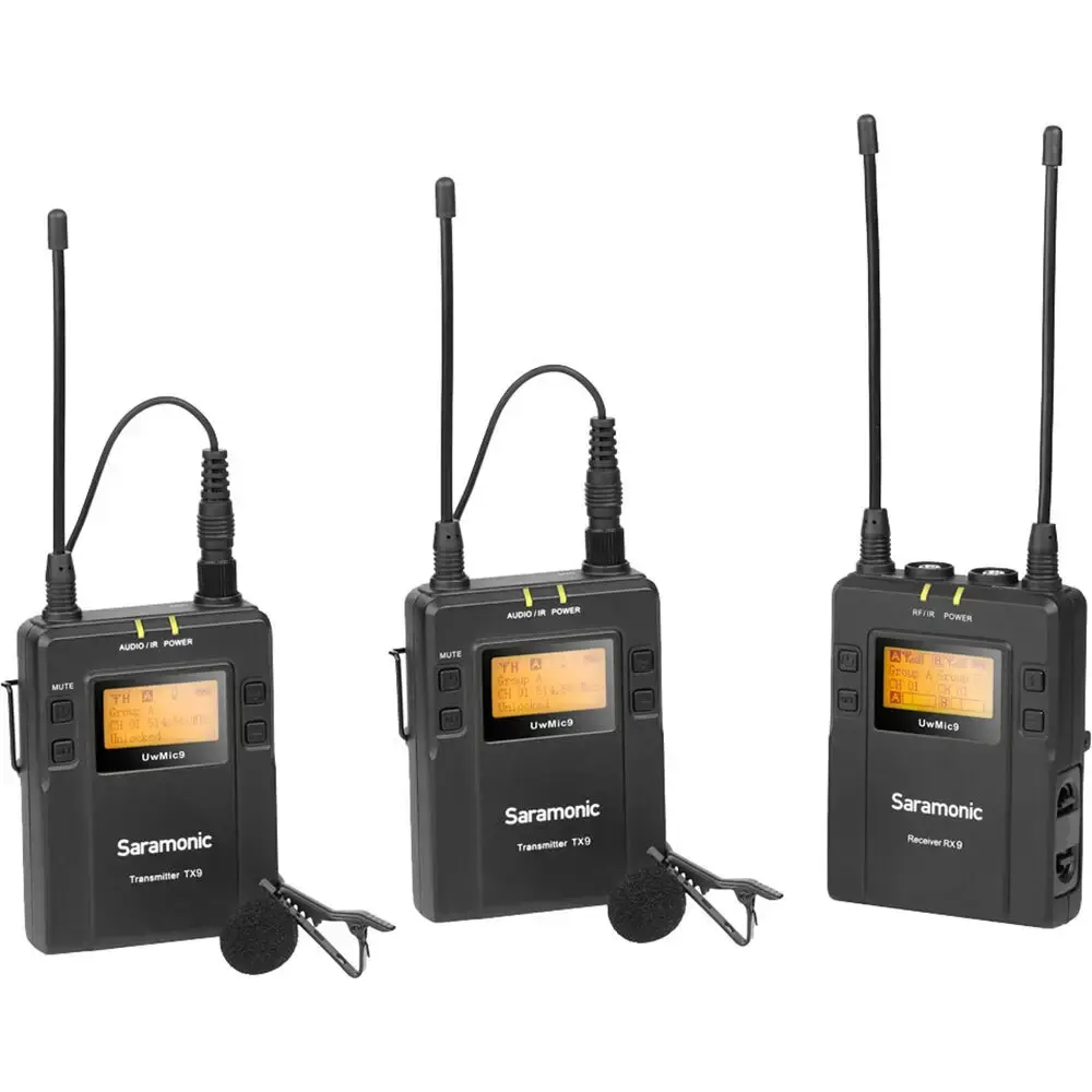 Saramonic UwMic9 (TX9 TX9 RX9) Kablosuz Yaka Mikrofonu