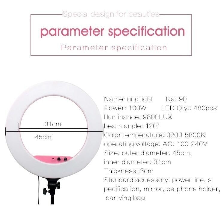 Lifei LF-R480 Ring Led Işık (Beyaz)