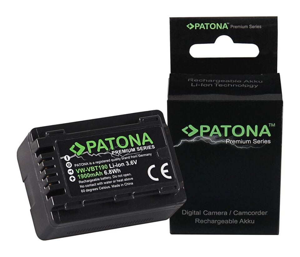 Patona 1258 Premium Batarya Panasonic VW-VBT190