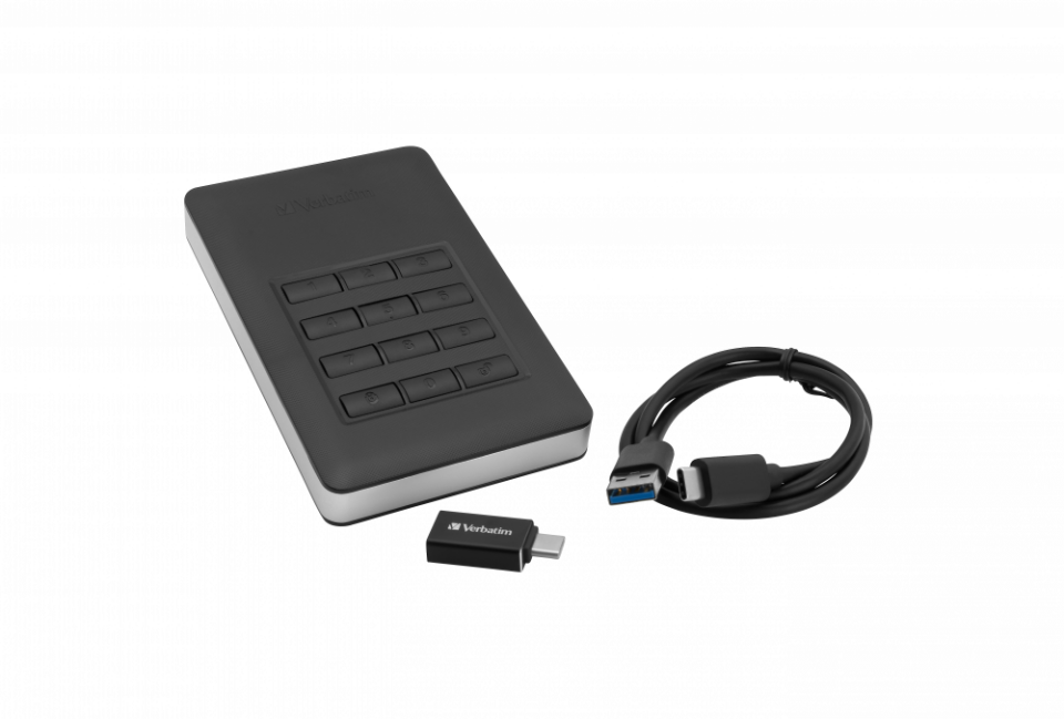 Verbatim 53403 -2Tb Hdd incl. Keypad Usb3.1 Gen1