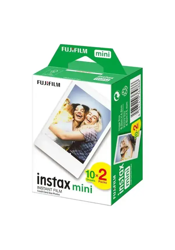 Instax Mini 12 Fotoğraf Makinesi Mavi + 20'li Film ve Çanta