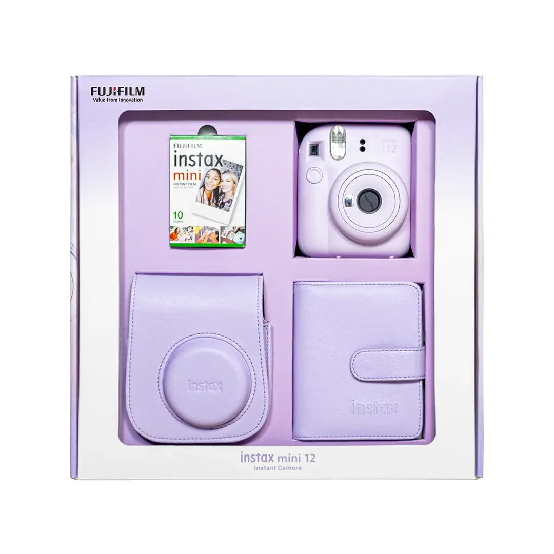 Instax Mini 12 Fotoğraf Makinesi Lila Bundle Box