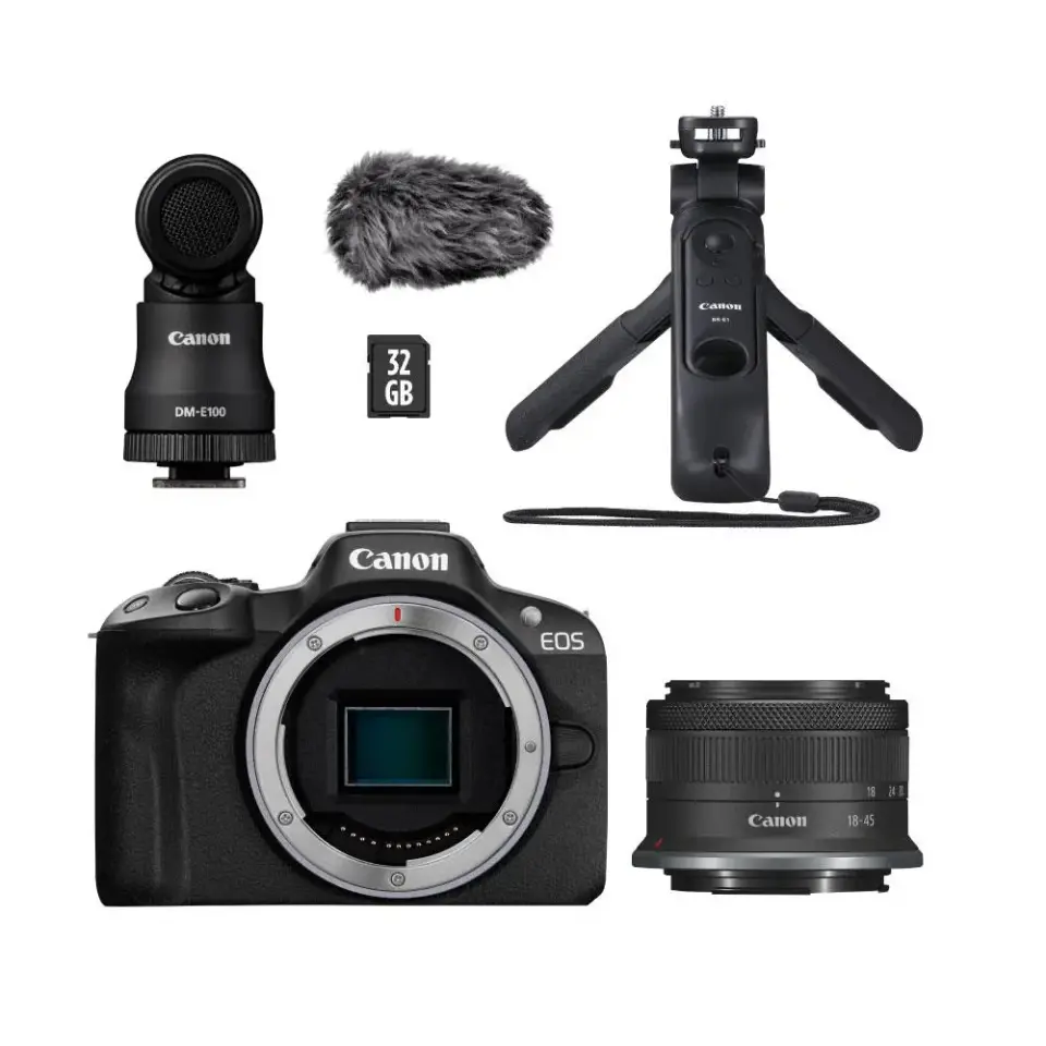 Canon EOS R50 + RF-S 18-45mm f4.5-6.3 IS STM Content Creator Kit