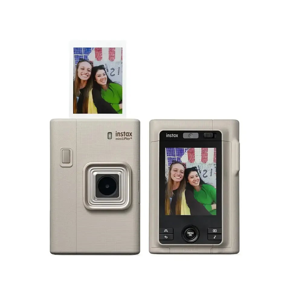 Instax Mini LiPlay Plus Hybrid Fotoğraf Makinesi Sand Beige