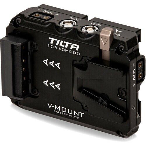 Tilta Dual Canon Bp To V Mount Adapter Battery Plate For Red Komodo - Black Ta-T08-Bpv-B