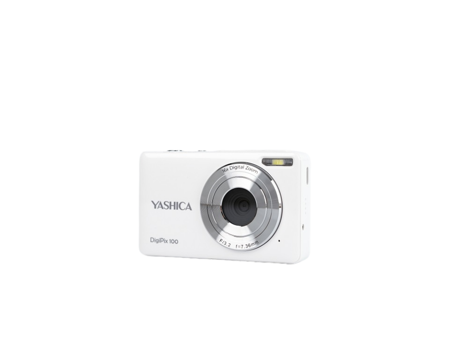 Yashica Digipix 100 Beyaz Compact Dijital Fotoğraf Makinesi