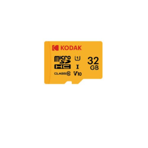 Kodak 32GB Micro SD UHS-I C10 U1 V10 Kart + Adaptör (Sarı)