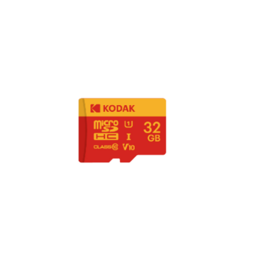 Kodak 32GB Micro SD UHS-I C10 U1 V10  Kart + Adaptör (Kırmızı)