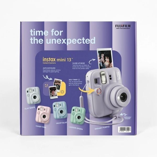 Instax Mini 13 Fotoğraf Makinesi Lila Bundle Box