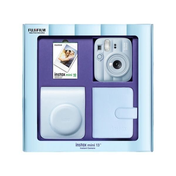 Instax Mini 13 Fotoğraf Makinesi Mavi Bundle Box