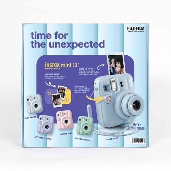 Instax Mini 13 Fotoğraf Makinesi Mavi Bundle Box