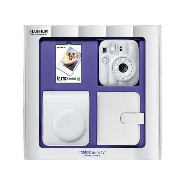 Instax Mini 13 Fotoğraf Makinesi Beyaz Bundle Box