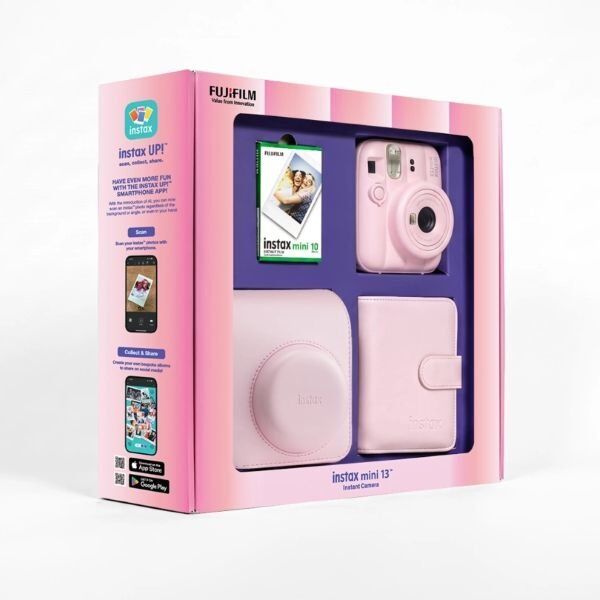 Instax Mini 13 Fotoğraf Makinesi Pembe Bundle Box
