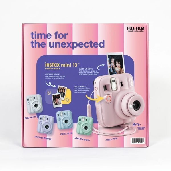 Instax Mini 13 Fotoğraf Makinesi Pembe Bundle Box