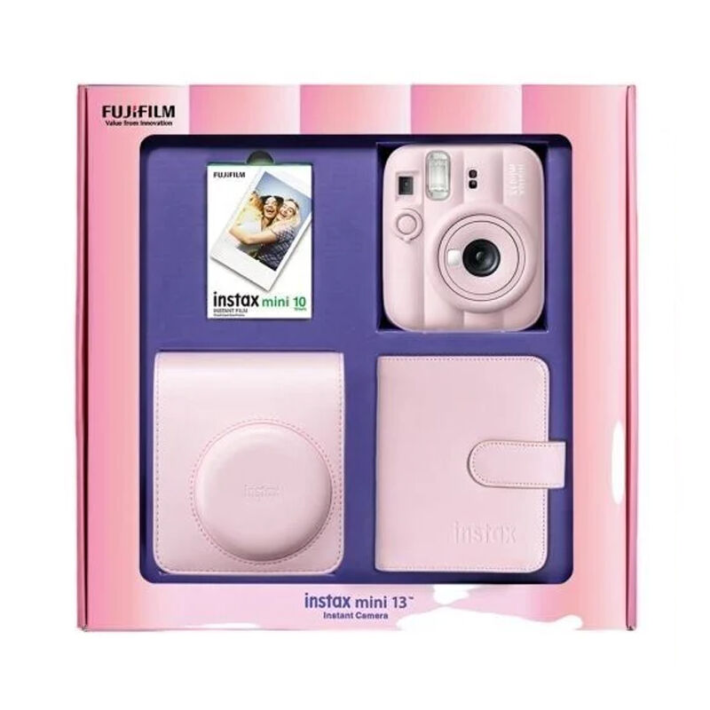 Instax Mini 13 Fotoğraf Makinesi Pembe Bundle Box