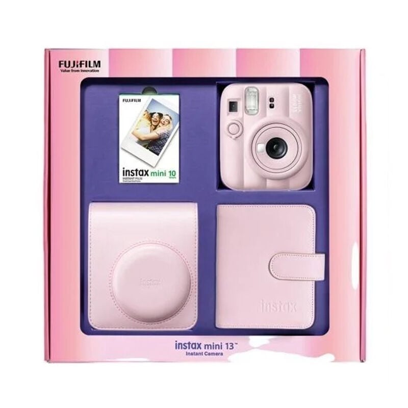 Instax Mini 13 Fotoğraf Makinesi Pembe Bundle Box