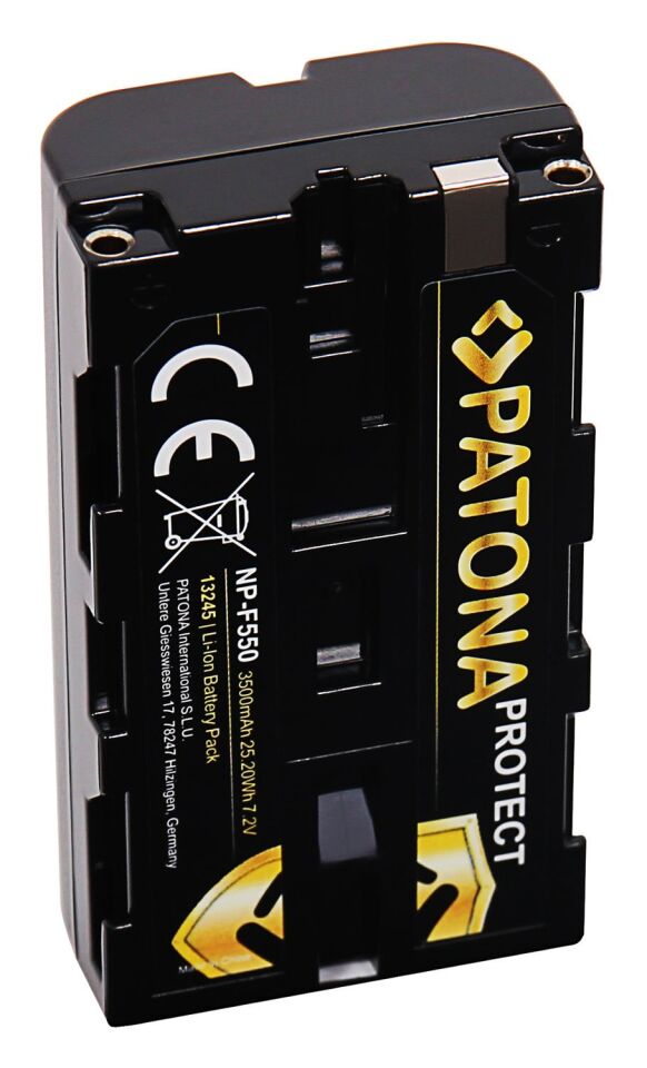 Patona 13245 Protect Batarya Sony NP-F550 3500mAh 7.2V