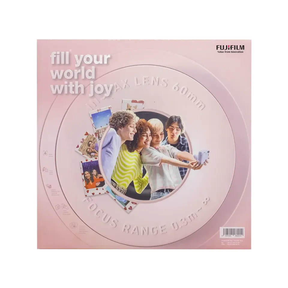 Instax Mini 12 Fotoğraf Makinesi Pembe Bundle Box