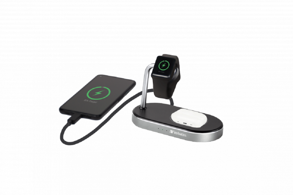 Verbatim 49556 - Wcs-02 3in1 İwatch Qi Qc Charger Max:44W