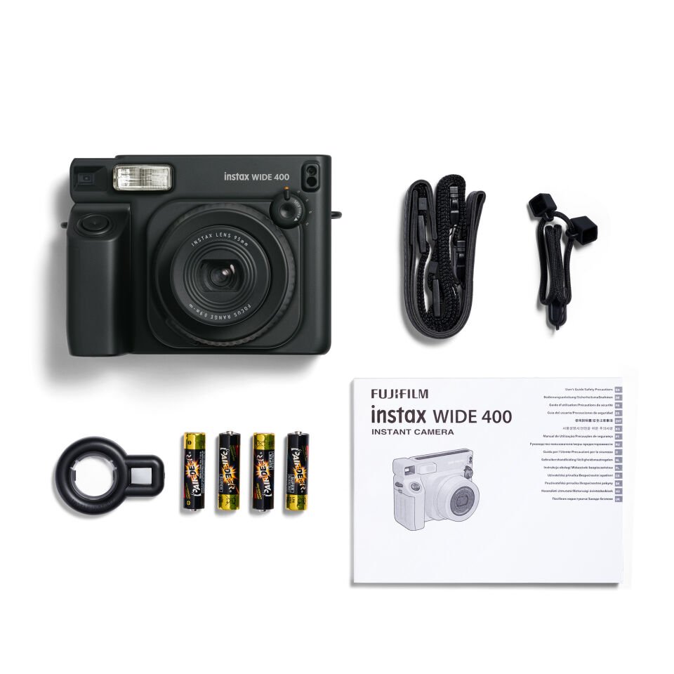 Instax Wide 400 Siyah Fotoğraf Makinesi ve 20'li Film