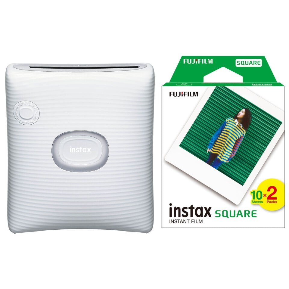 Instax SQ Link Akıllı Telefon Yazıcısı Beyaz ve 20'li Film