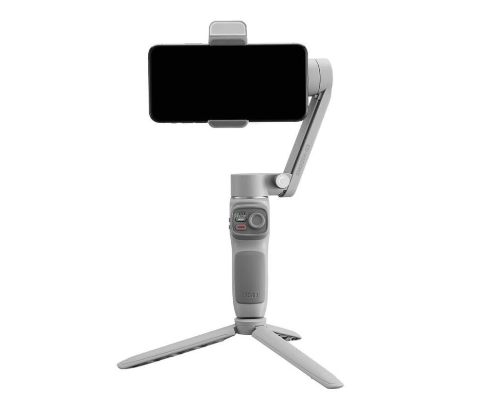 Zhiyun Smooth Q3 3 Eksenli Akıllı Telefon Gimbalı – Katlanabilir + Dahili LED Işıklı + 15 Saat Pil