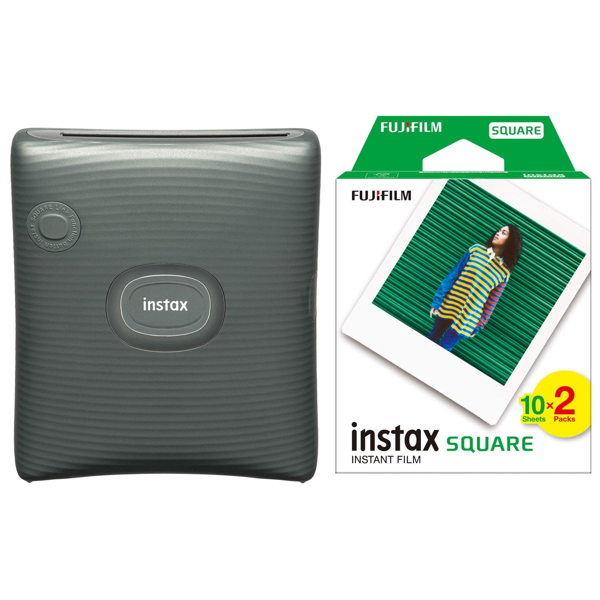 Instax SQ Link Akıllı Telefon Yazıcısı Yeşil ve 20'li Film