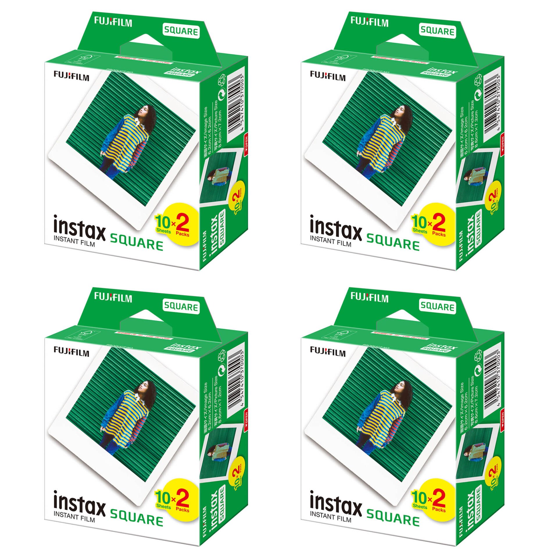Instax Square 20'li Film 4'lü Set