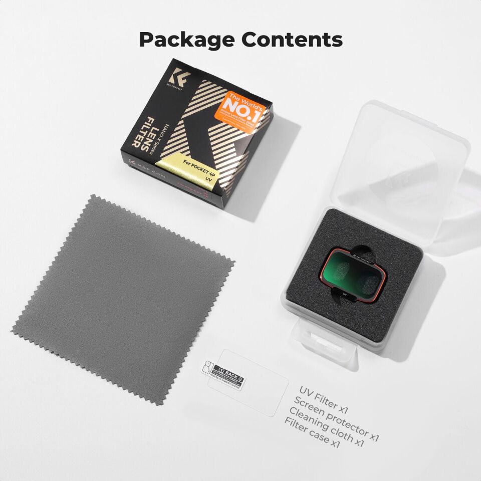 K&F Concept Dji Osmo Pocket 4P İçin UV Filtre (Metal)