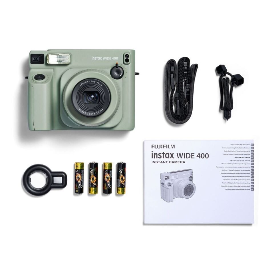 Instax Wide 400 Yeşil Fotoğraf Makinesi ve 10'lu Film