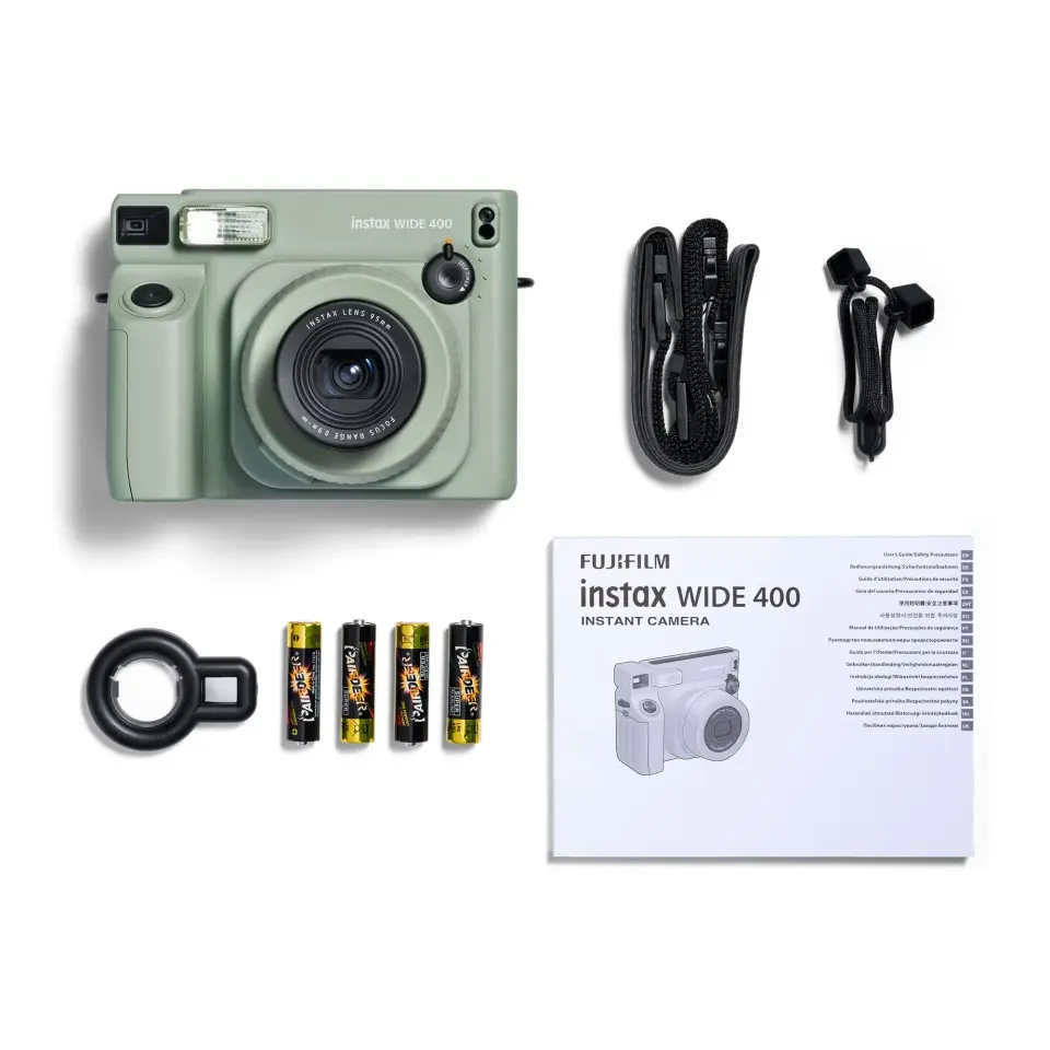Instax Wide 400 Yeşil Fotoğraf Makinesi ve 40'lı Film