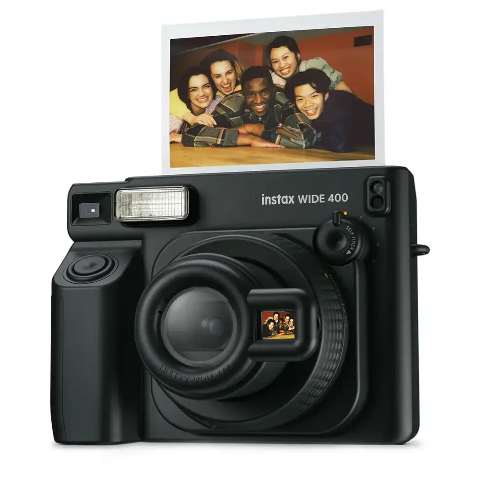 Instax Wide 400 Siyah Fotoğraf Makinesi + 20'li Film ve Çanta