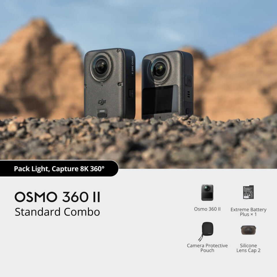 DJI Osmo 360 II Standard Combo (DJI Türkiye Karacasulu Garantili)