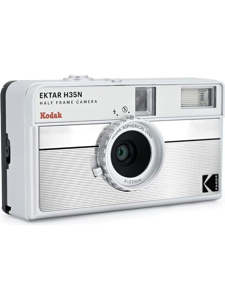 Kodak Ektar H35N 35mm Filmli Fotoğraf Makinesi Çizgili Gümüş
