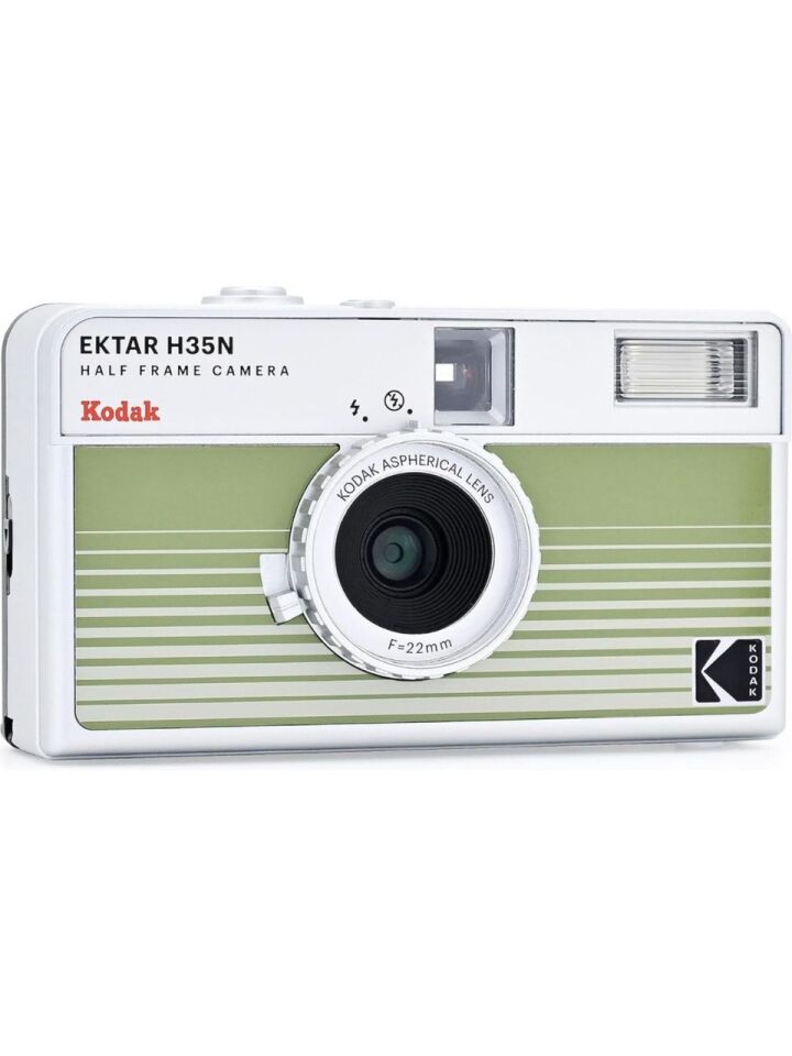 Kodak Ektar H35N 35mm Filmli Fotoğraf Makinesi Çizgili Yeşil