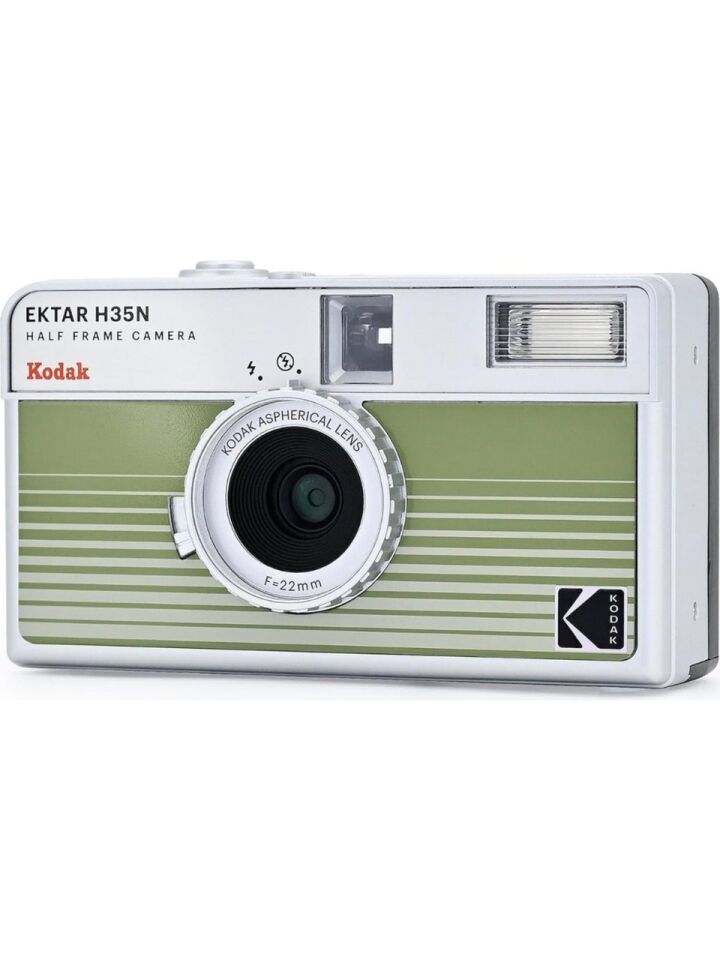 Kodak Ektar H35N 35mm Filmli Fotoğraf Makinesi Çizgili Yeşil