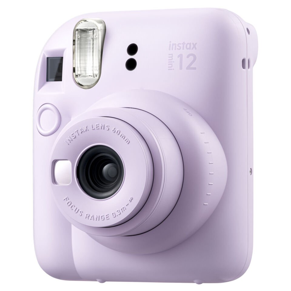 Instax Mini 12 Fotoğraf Makinesi Lila + 20'li Film ve Laporta Albüm