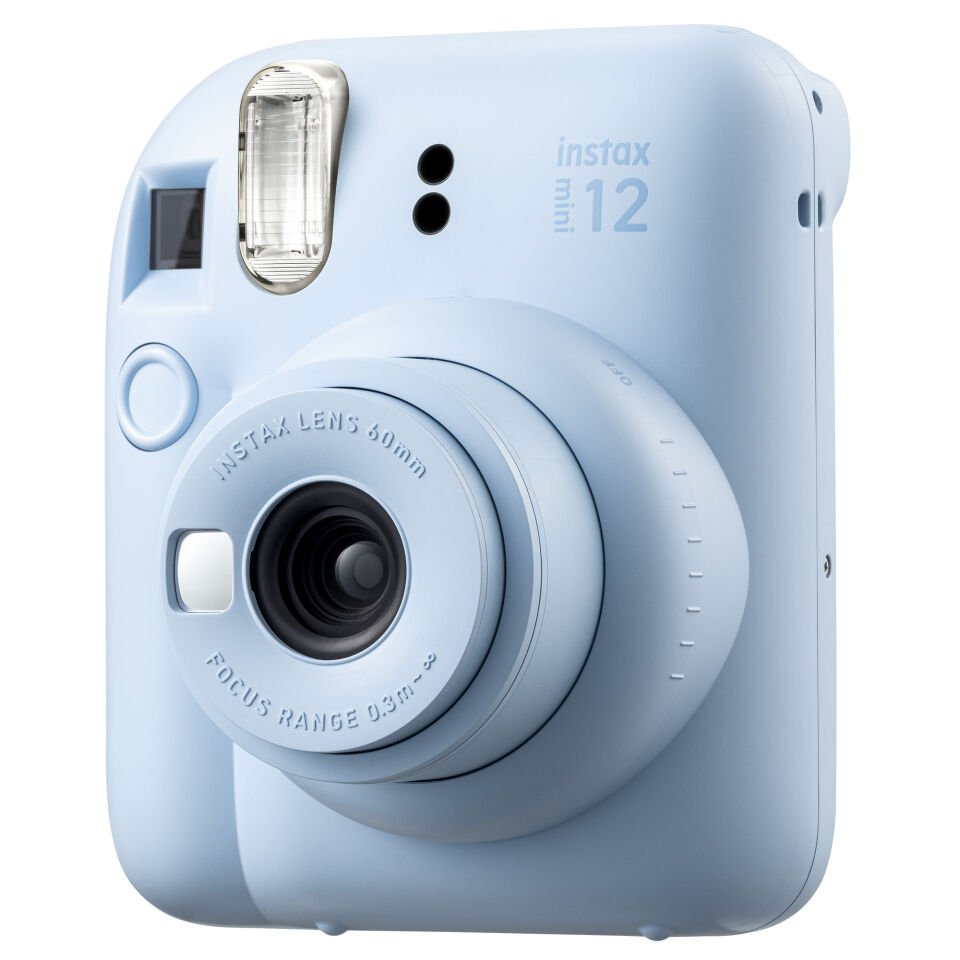 Instax Mini 12 Fotoğraf Makinesi Mavi + 20'li Film ve Laporta Albüm