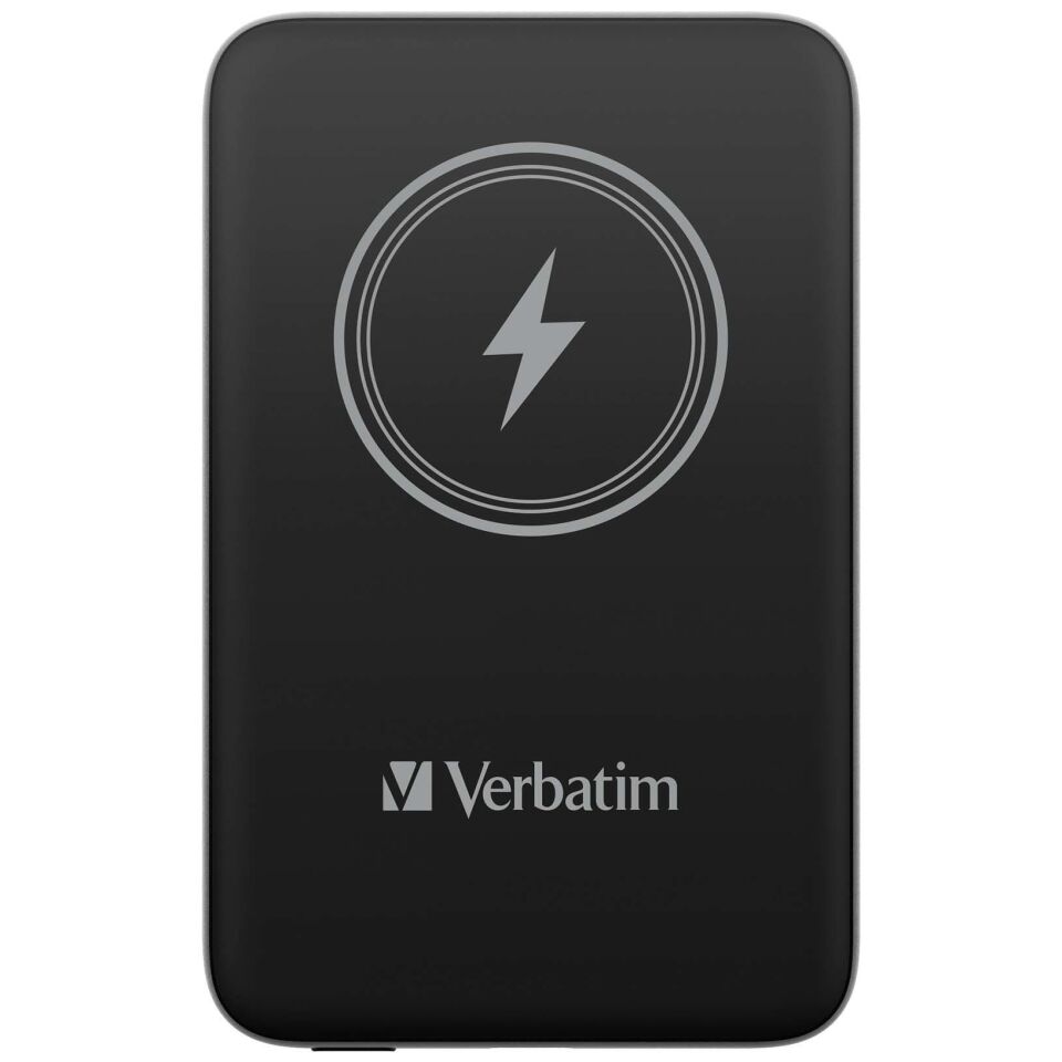 Verbatim 10000 Mah Manyetik Kablosuz (Magsafe) 15W Powerbank 20 W PD Siyah Renk Kablo Dahil-(32245)