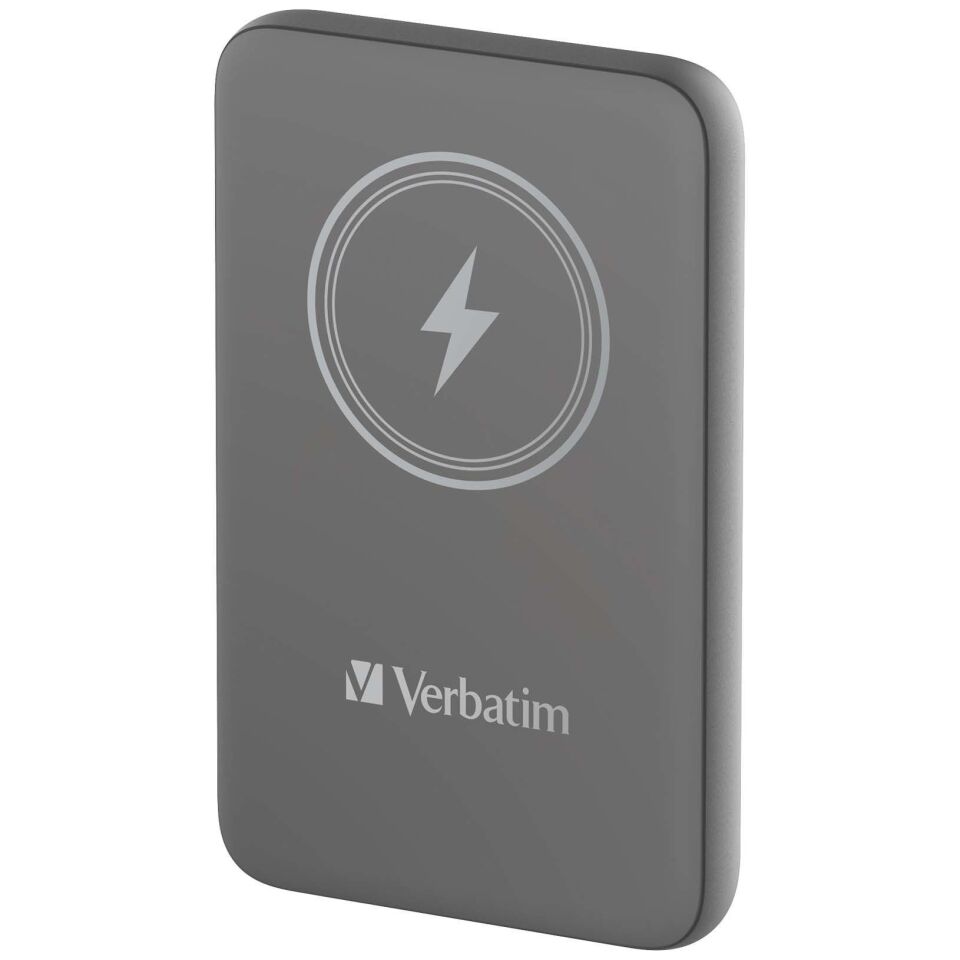Verbatim 10000 Mah Manyetik Kablosuz (Magsafe) 15W Powerbank 20W PD Gri Renk Kablo Dahil-(32249)