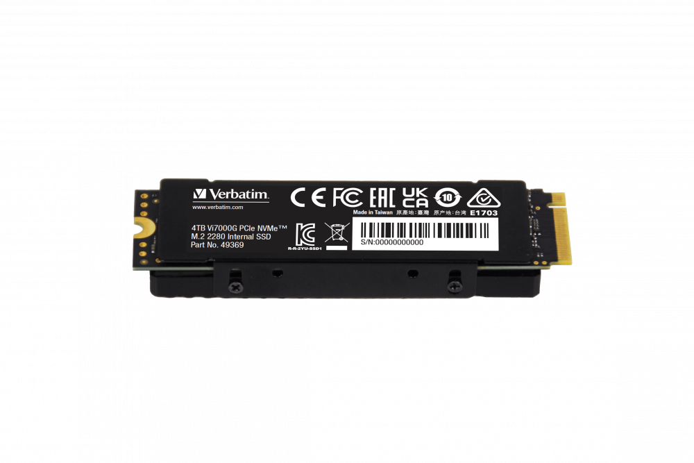 Verbatim 4 TB Dahili M2 VI 7000  SSD PCIE Gen 4 6700MB/S - 7400MB/S-(49369)