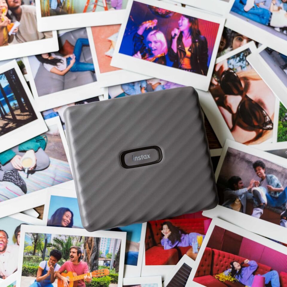 Instax Wide Link Akıllı Telefon Yazıcısı Gri ve 20'li Film